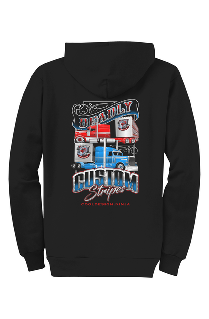 Deadly Custom Full Zip Hooded Sweatshirt