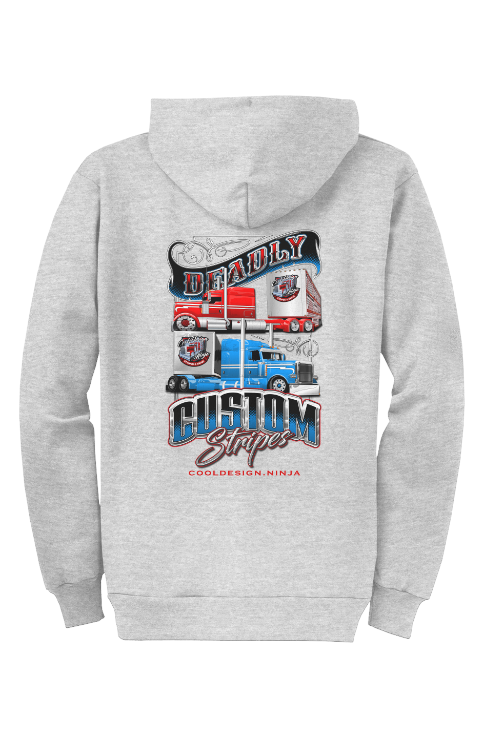 Deadly Custom Full Zip Hooded Sweatshirt