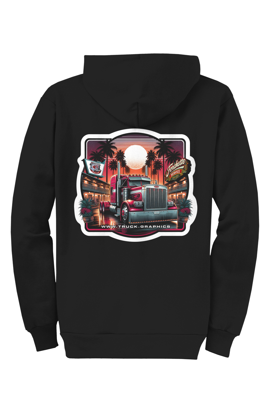 Notel Motel Core Fleece Full Zip Hooded Sweatshirt